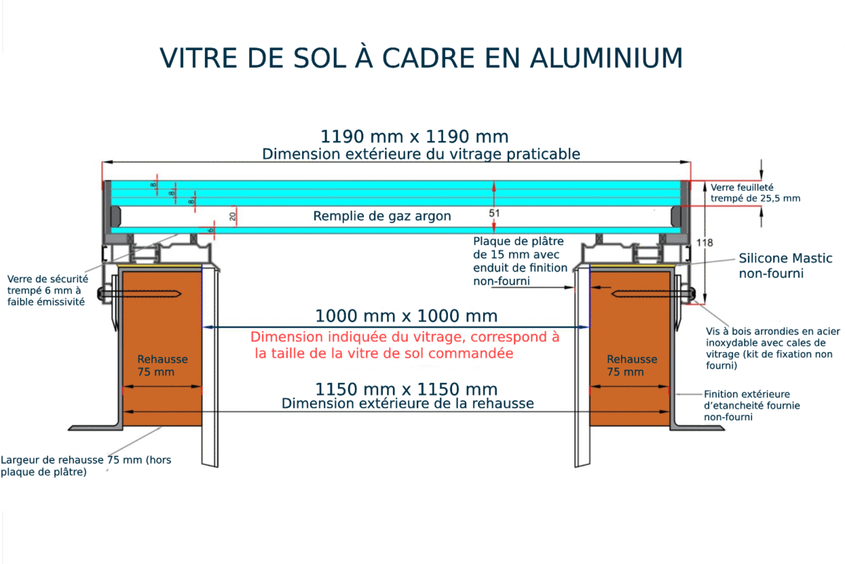 Vitre de Sol Plus 100x100 cm – Image 4