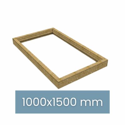 Rehausse isolée en OSB 100 x 150 cm (pour toit plat)