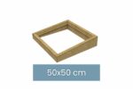 Rehausse isolée en OSB 50 x 50 cm (pour toit plat)