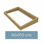 Rehausse isolée en OSB 80 x 150 cm (pour toit plat)