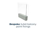 Balcon Juliette à fixations ponctuelles 133×100 16.76-747