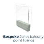 Balcon Juliette à fixations ponctuelles 133×100 16.76-747