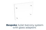 Système de balcon Juliette avec adaptateurs pour verre