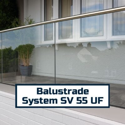 side mount glass balustrade sv55 uf system frameless glass railing with aluminium profile front fix