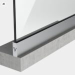 Garde-corps en verre sur mesure à fixation au sol | SV45 UT main courante fixe | Dimensions sur mesure – Image 5