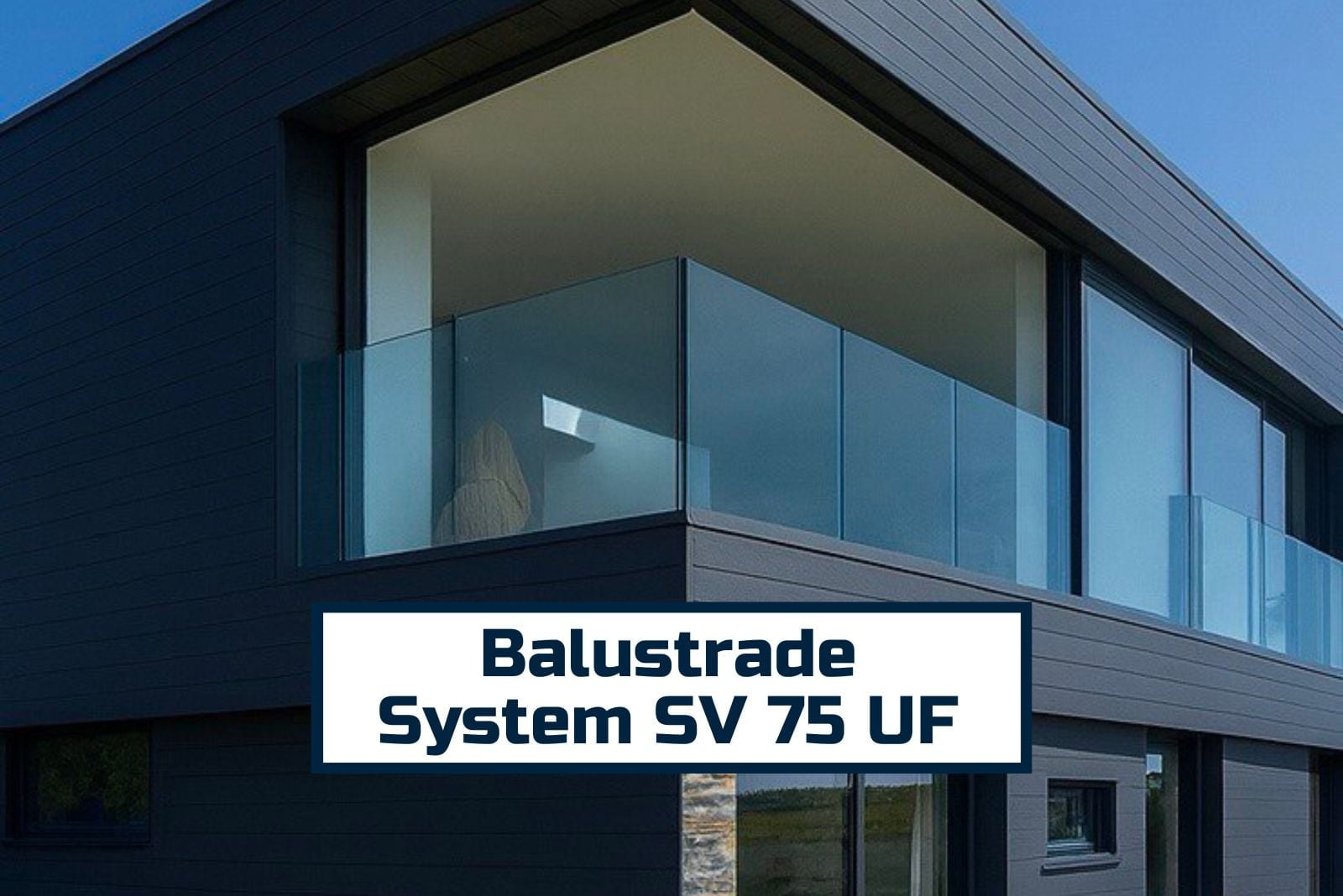 sv75 uf glass balustrade system front mount adjustable glazing aluminium railing with laminated glass