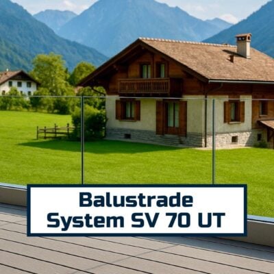 sv70 ut glass balustrade system top mount adjustable glazing aluminium railing with laminated glass