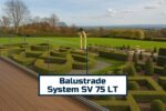 sv75 lt glass balustrade system adjustable glazing top and edge mount aluminium railing with laminated glass