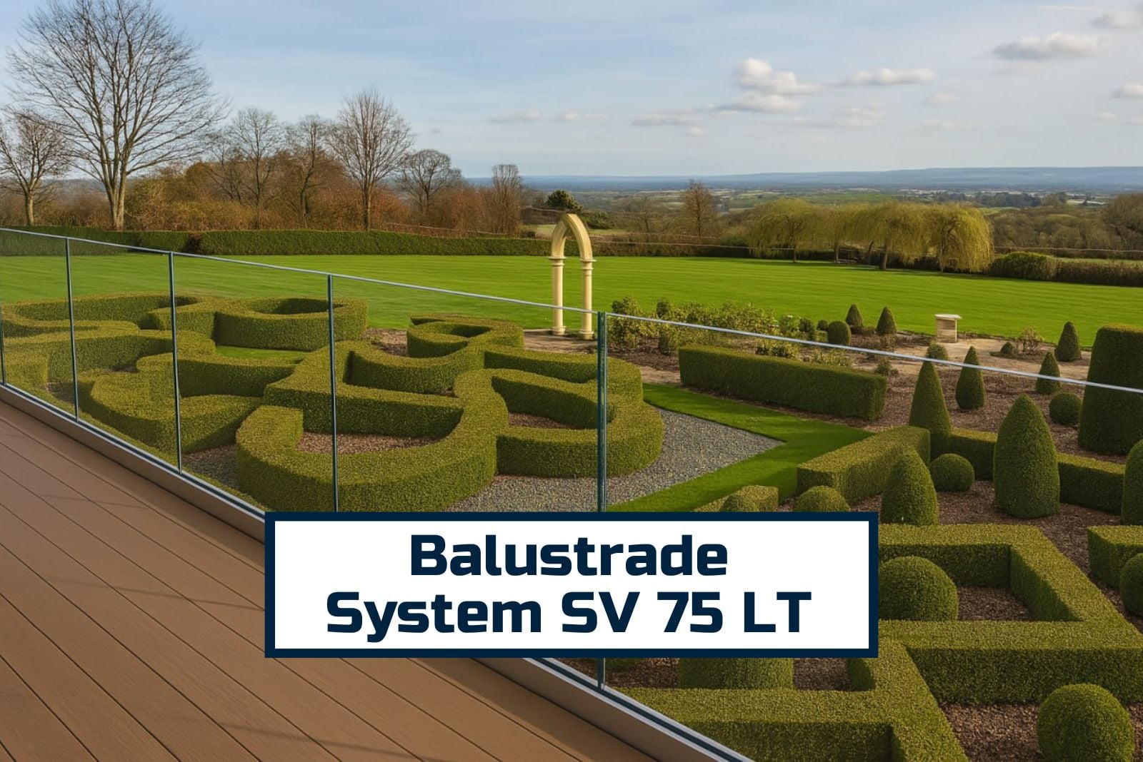 sv75 lt glass balustrade system adjustable glazing top and edge mount aluminium railing with laminated glass