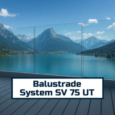 sv75 ut glass balustrade system top mounted adjustable glazing aluminium railing with laminated safety glass