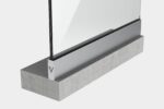 Garde-corps en verre sur mesure à fixation au sol | SV45 UT main courante fixe | Dimensions sur mesure – Image 4