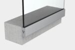 Garde-corps en verre sur mesure à fixation latérale | SV55 UF main courante fixe | Dimensions sur mesure – Image 4