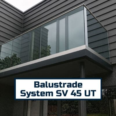 base mount glass balustrade sv45 ut system frameless glass railing with aluminium profile