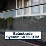 sv55 utm glass balustrade system top mounted heavy duty railing with laminated glass and aluminium profile