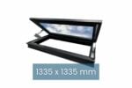 Puits de lumière trappe d'accès toit plat 1335 x 1335 mm