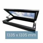 Puits de lumière trappe d'accès toit plat 1335 x 1335 mm